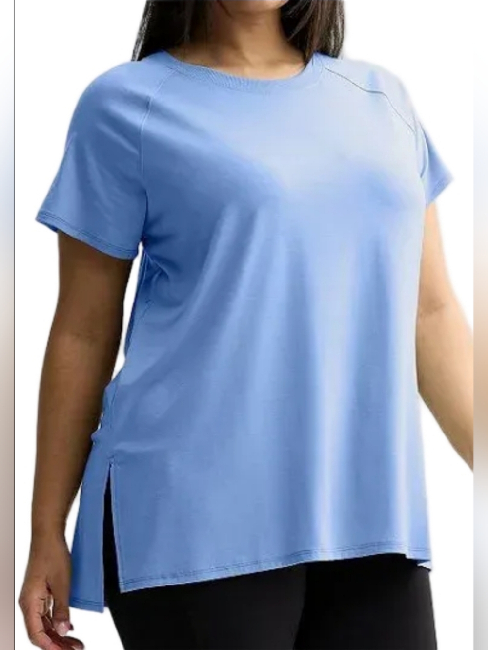 Tek Gear Short Sleeve Tee Tunic Peri Pulse Size 1X